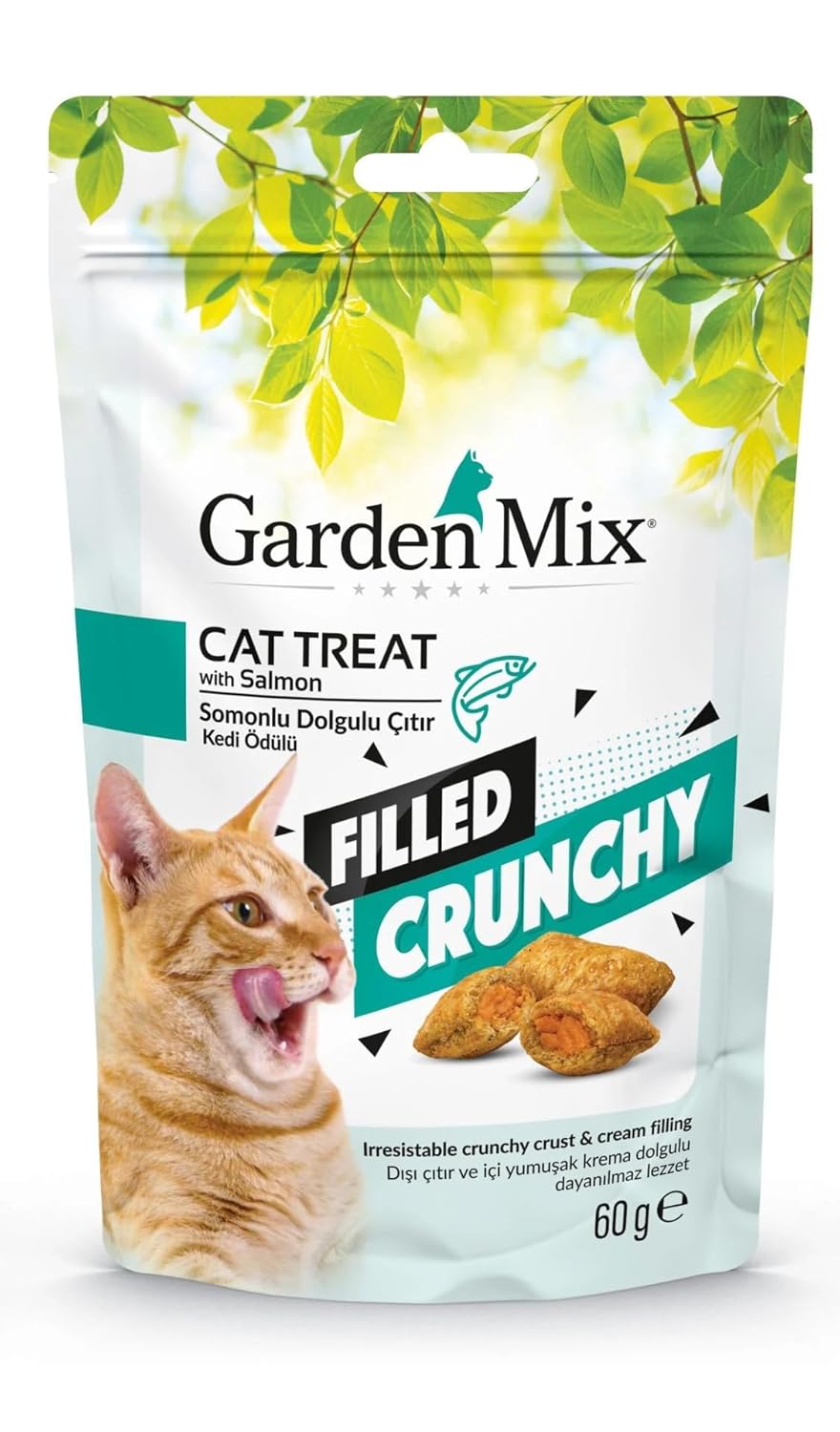 Garden Mix Ton Balikli Içi Dolgulu Kedi Ödülü 60Gr
