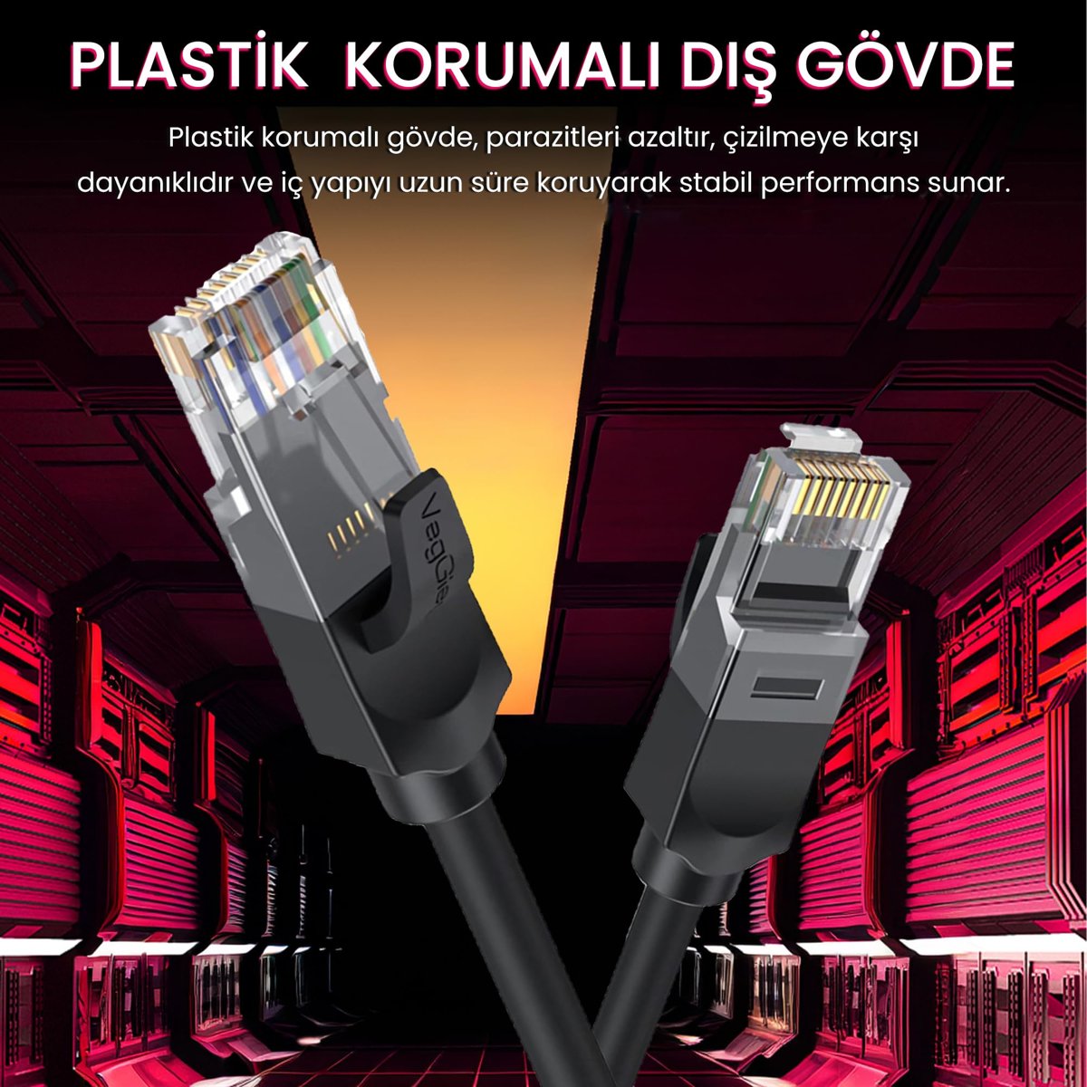 VegGieg CAT6 1000Mbps Gigabit UTP Ethernet Kablosu 5 Metre