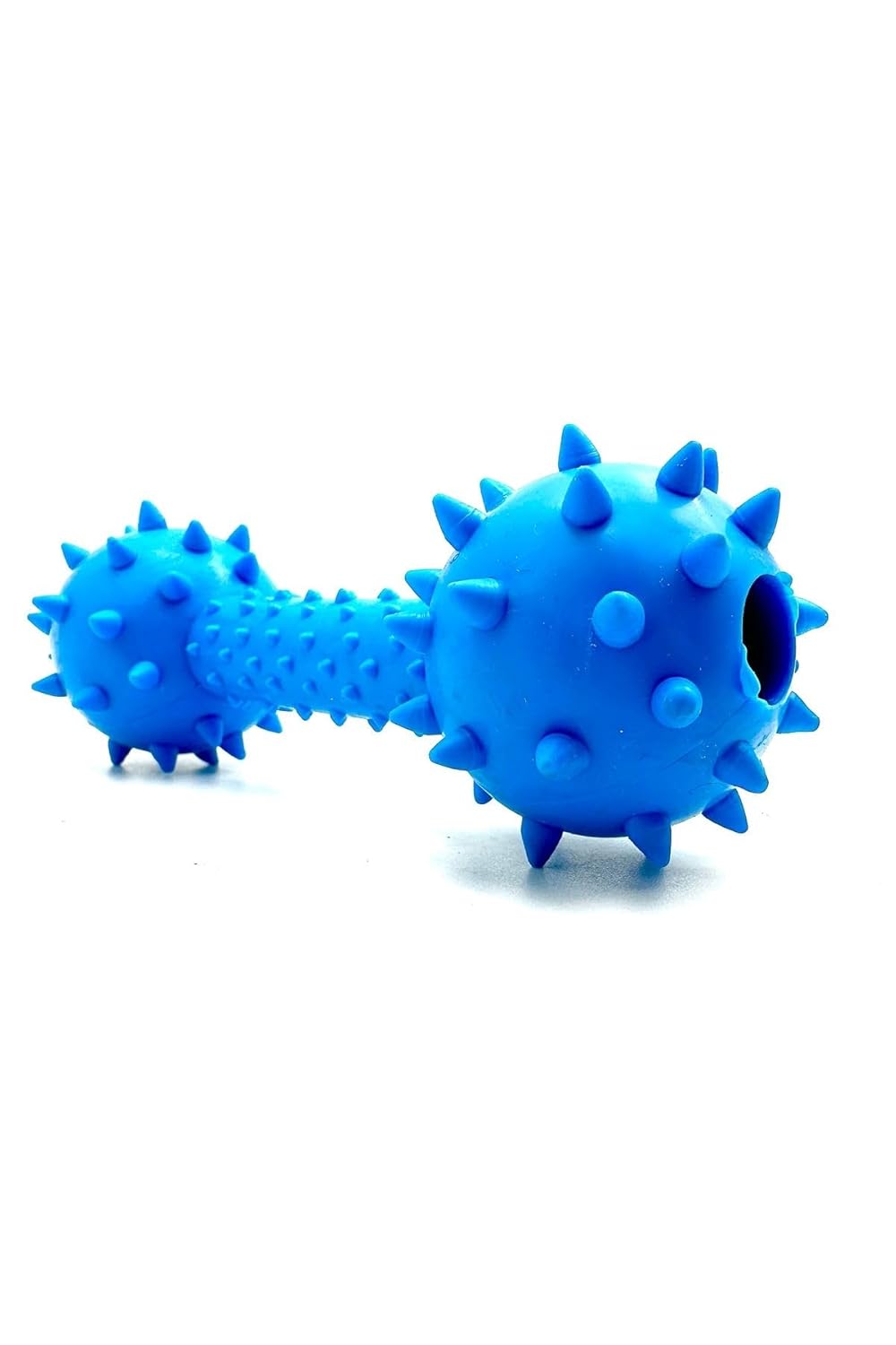 Tasma Market Ödül Maması Saklama Hazneli Tartar Önleyici Dumbell Köpek Oyuncağı Mavi