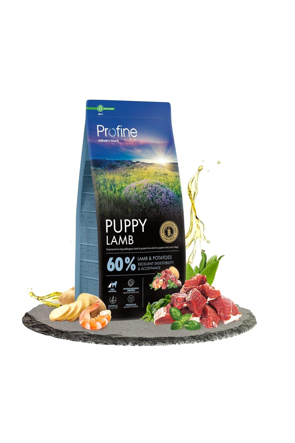 Profine 12kg Gluten Free Puppy Lamb Glutensiz Kuzu Etli Yavru Köpek Maması