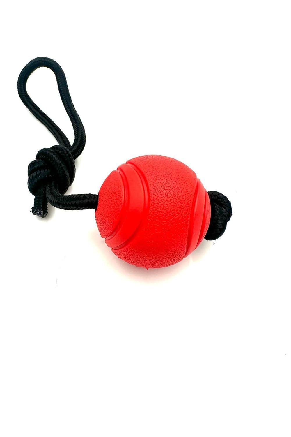 Tasma Market Kırmızı Halatlı Yumuşak Dokulu Köpek Eğitim Topu Oyuncağı Kırmızı