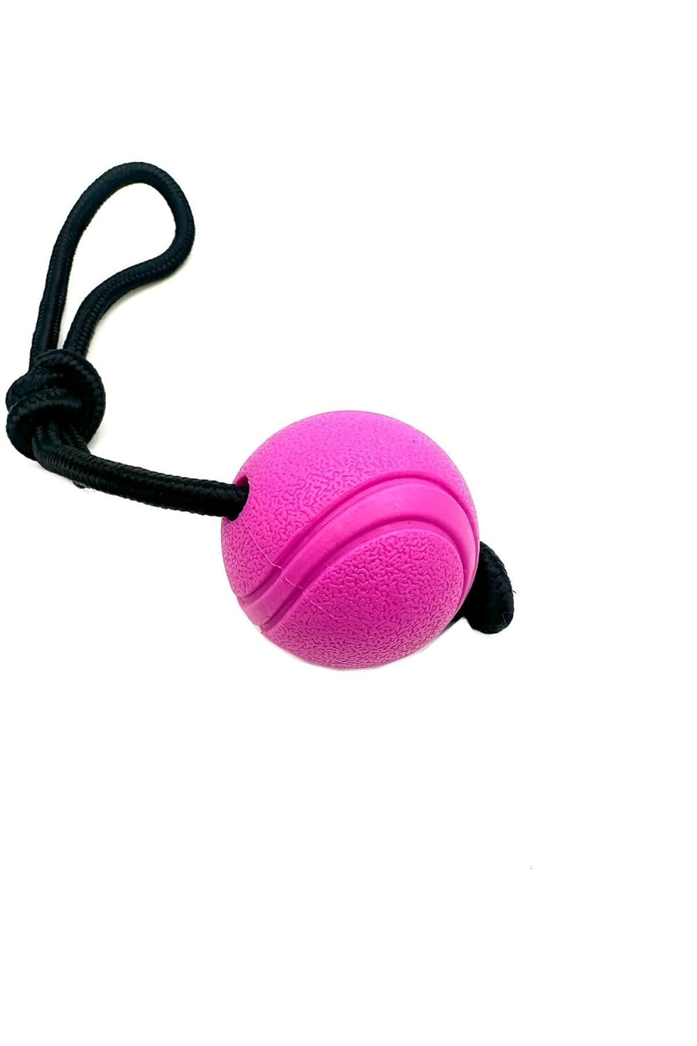 Tasma Market Mor Halatlı Yumuşak Dokulu Köpek Eğitim Topu Oyuncağı Mor