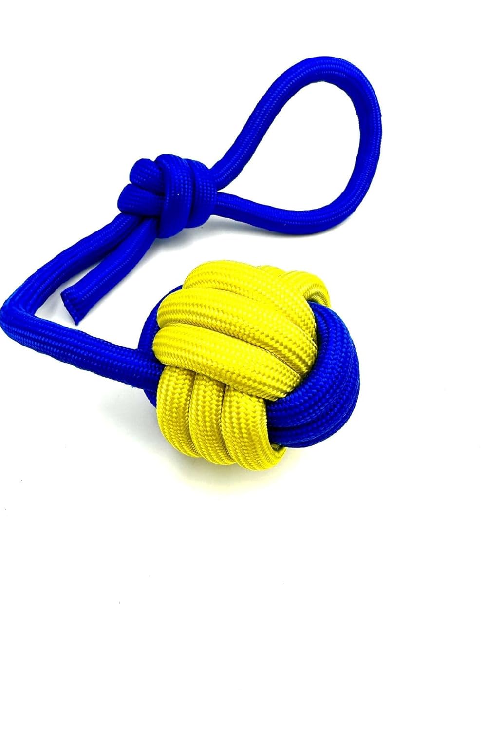 Diş İpli Tutma Kulplu Köpek Oyun Topu