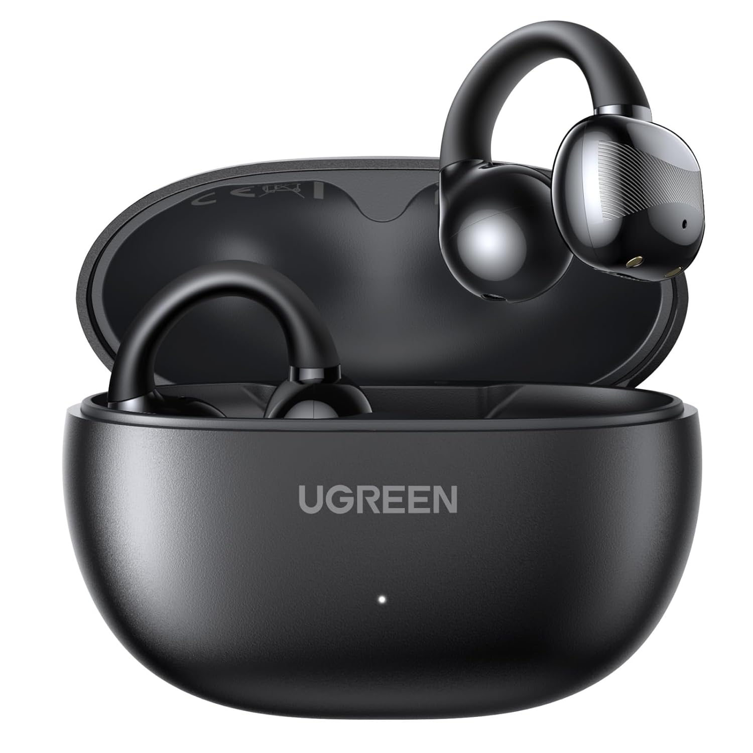 UGREEN HiTune S3 kablosuz kulaklık, Bluetooth 5.4, açık spor kulaklık, klipsli ve gürültü önleyici ENC, 30 saat çalma, hızlı şarj, USB-C, Hi-Fi, IPX5 su geçirmez, siyah