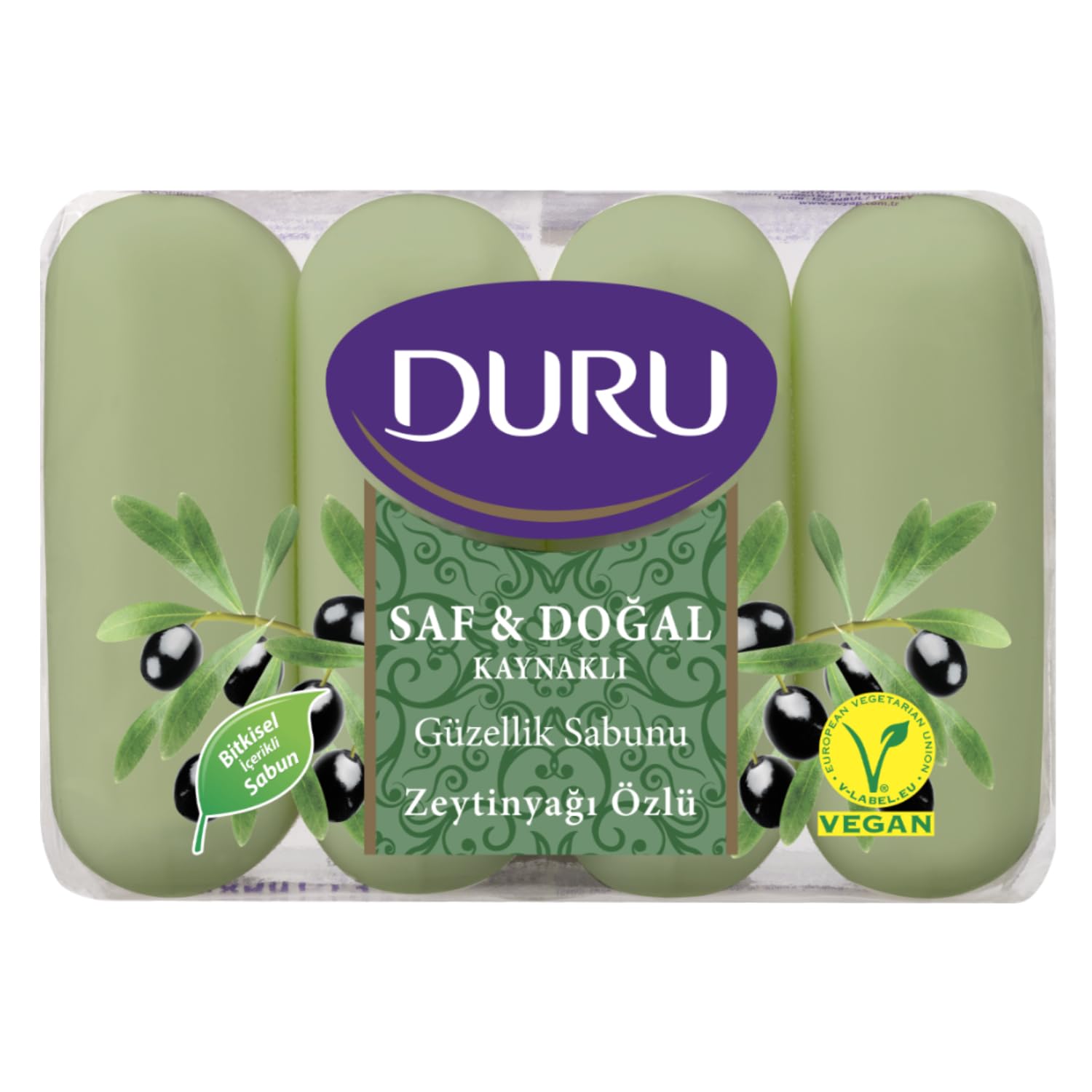 Duru Saf&Dogal Zeytinyağlı Sabun, 70 Gramx4