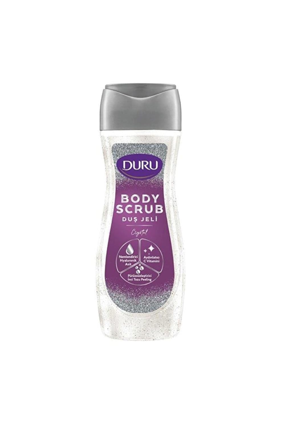 Duru Body Scrub Duş Jeli, Crystal, 450 Mililitre