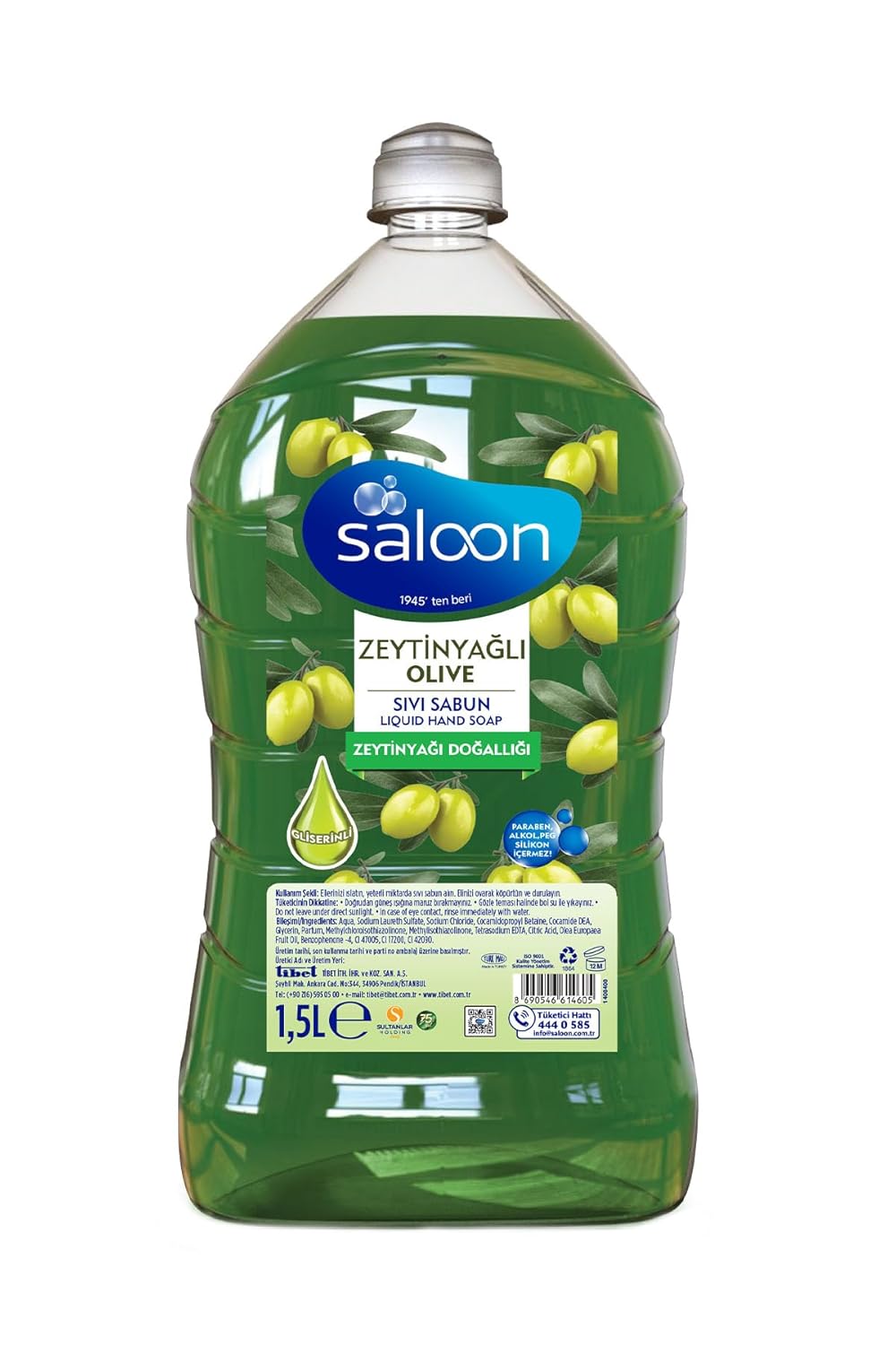 SALOON Sivi Sabun Zeytinyağli 1,5 L
