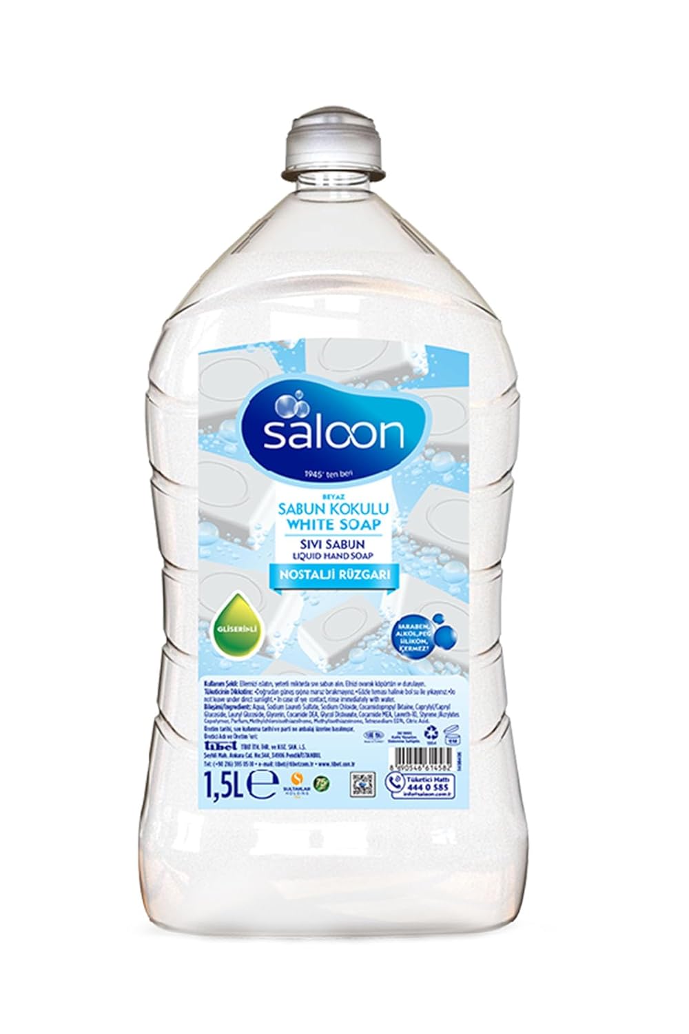 SALOON Sivi Sabun Beyaz Sabun Kokulu 1,5