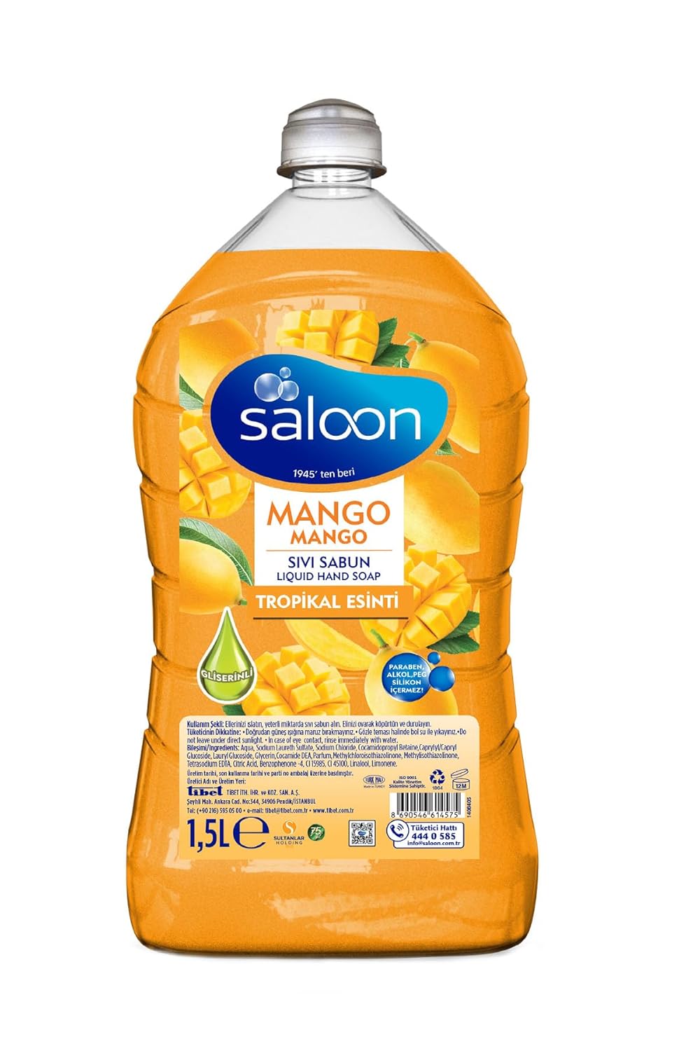 SALOON Sivi Sabun Taze Mango 1,5 L