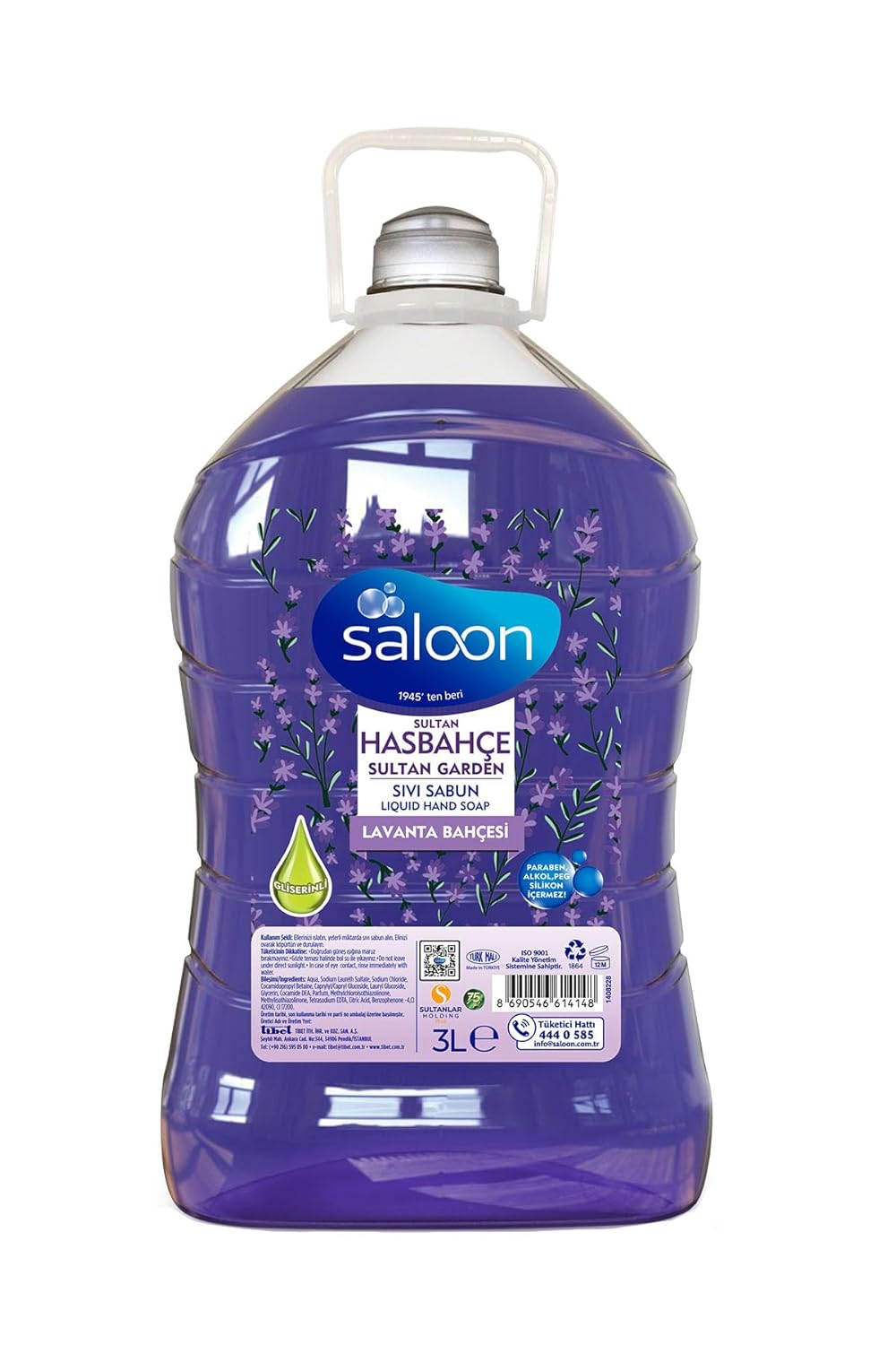 SALOON Sivi Sabun Sultan Hasbahçe 3 L