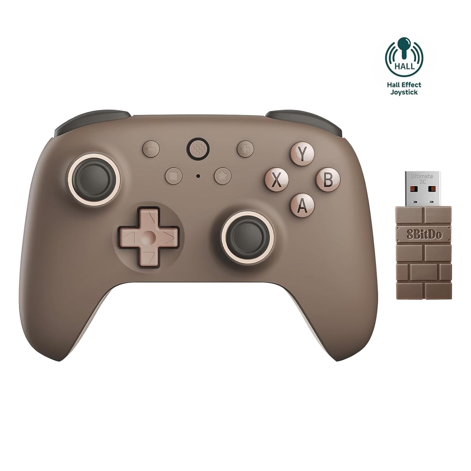 8Bitdo Ultimate 2C Wireless Controller for Windows PC and Android, with 1000Hz Polling Rate, Hall Ef