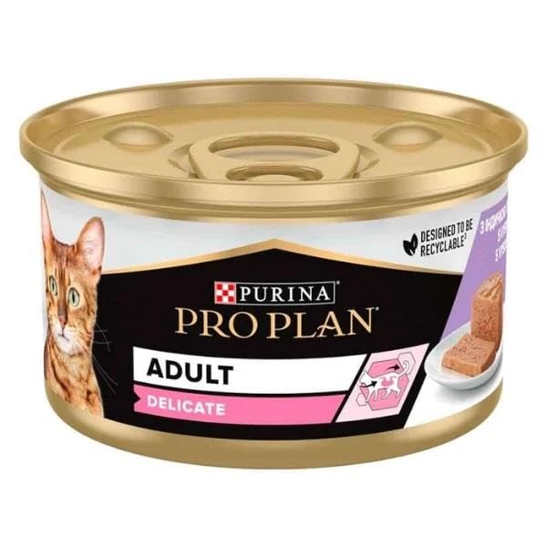 Pro Plan Delicate Kıyılmış Hindili Yaş Kedi Maması 85gr
