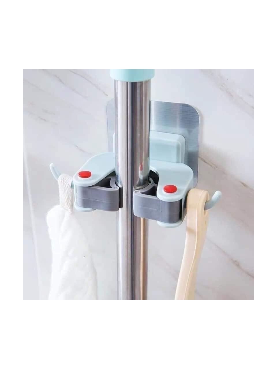 Outdoor Outlet 3 Adet Askılı Yapışkanlı Sap Tutucu Banyo Düzenleyici Askı Mop Paspas Fırça Sapı Tutucu
