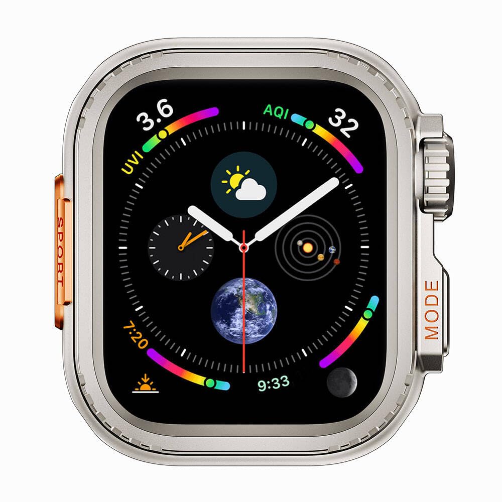 Zore Apple ile uyumlu Watch 44mm to Apple ile uyumlu Watch Ultra 49mm Kasa Dönüştürücü Watch Gard 33 Titanyum