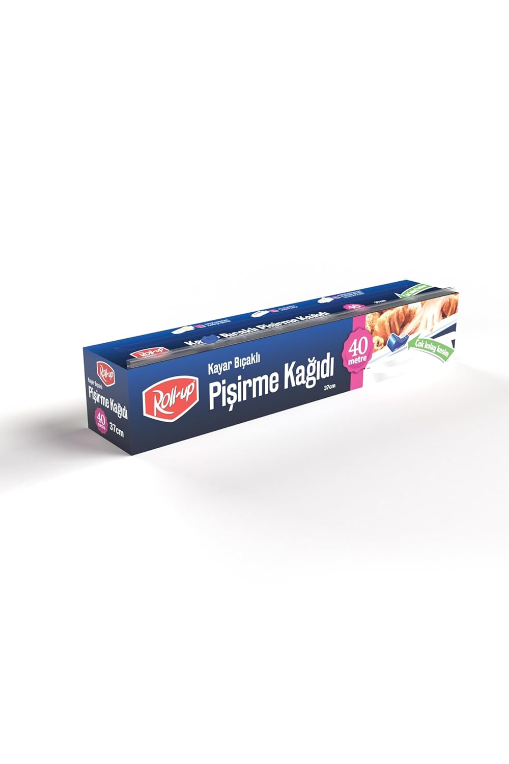 Roll-Up Pişirme Kağıdı 37cm x 40 metre (Kayar Bıçak Hediyeli)