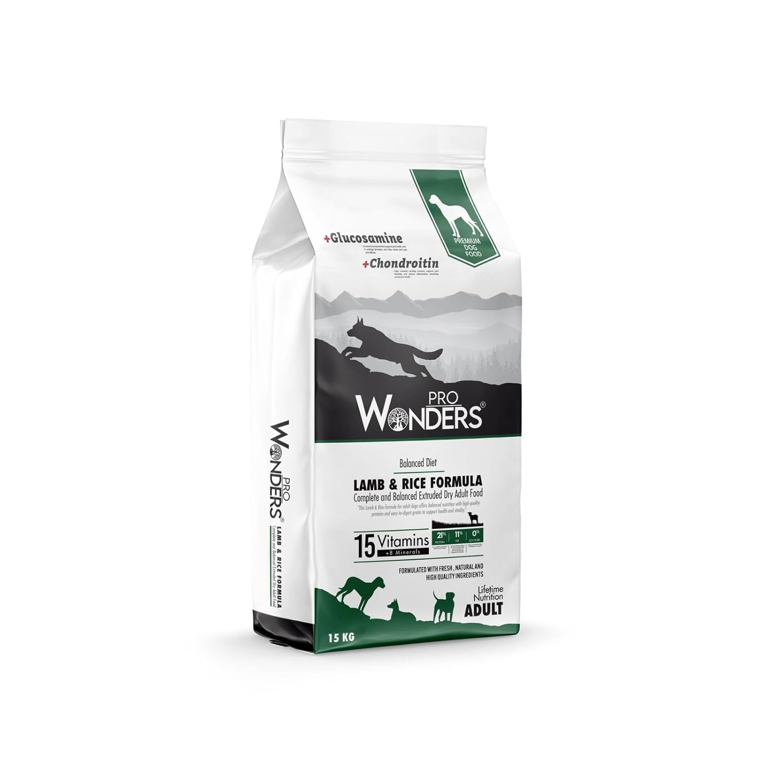 Pro Wonders Kuzu & Pirinç Yetişkin Köpek Maması 15 KG