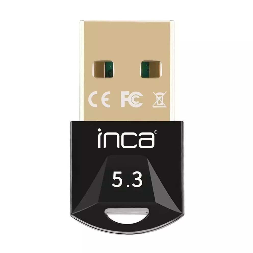 INCA IBT-503T MINI USB DONGLE BLUETOOTH 5.3 ADAPTÖR,Gelişmiş Bluetooth EDR,Veri Aktarım 3 MBPS,İletim Mesafesi 20 mt, 2.4GHz