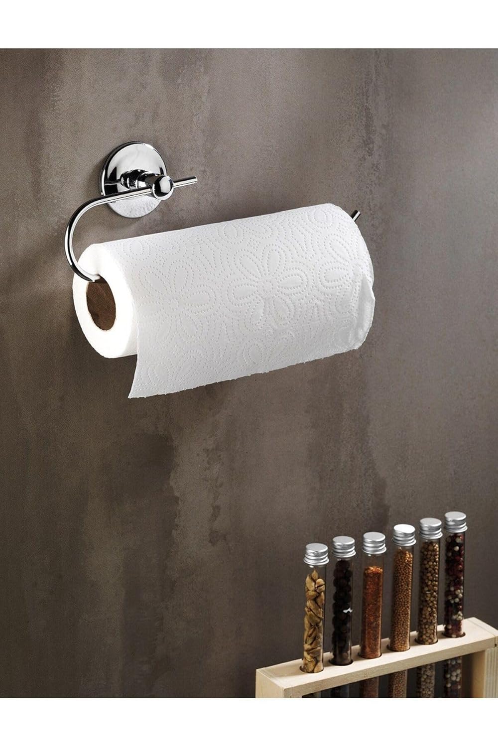 Sas Haus Yapışkanlı Solo Havlu Kağıdı Asacağı Solo Havluluk Krom S-110