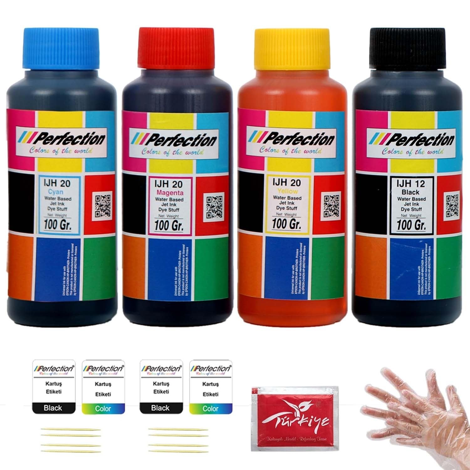 Perfection Canon Pi̇xma G3416 Uyumlu Mürekkep Seti 4X100 gr.