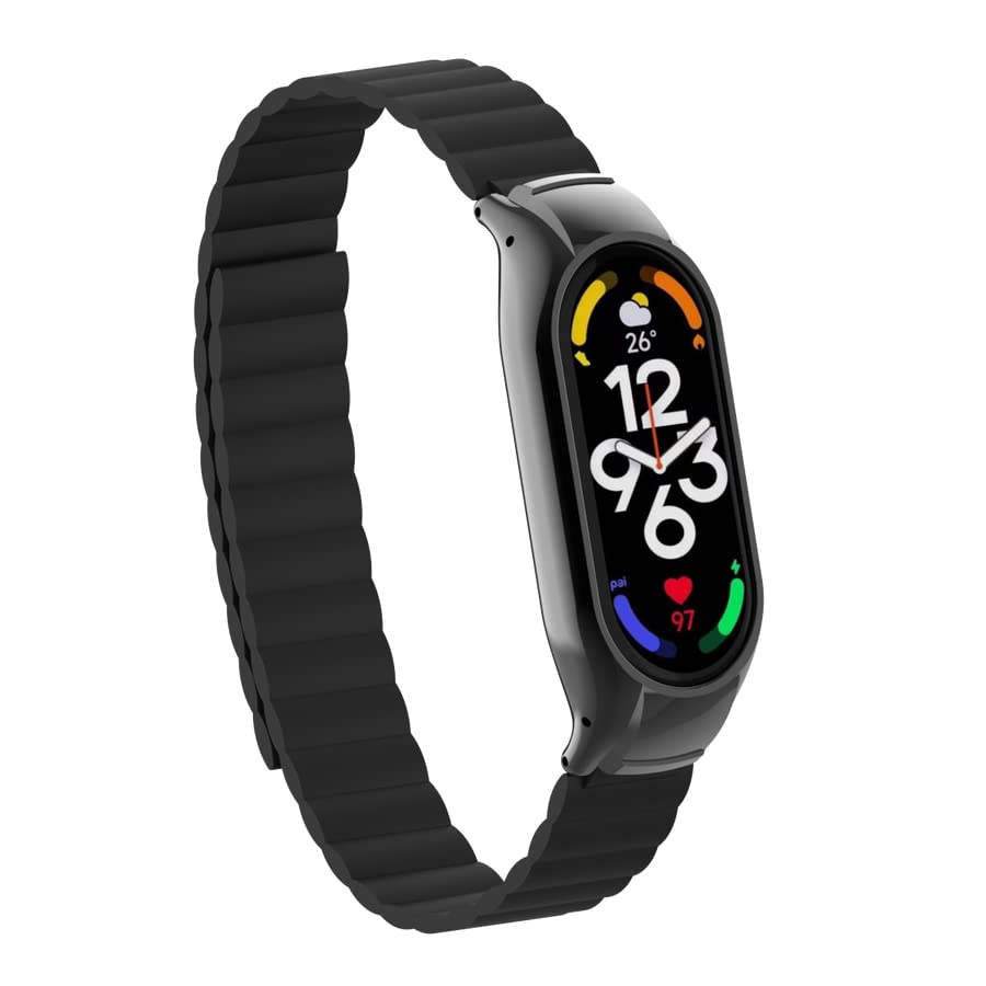Zore Xiaomi İle Uyumlu Mi Band 7 KRD-69 Kordon Siyah