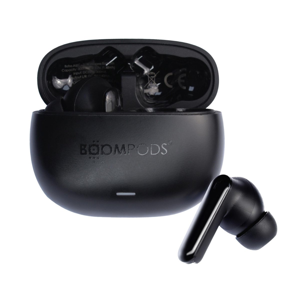 Boompods Echobuds ANC, Aktif Gürültü Önleyici Kulaklıklar, Gerçek Kablosuz Bluetooth Kulaklıklar, ENC Mikrofonlu TWS Kulak İçi Tomurcuklar, Şarj Kılıfı, IPX4 Sweatproof Kulaklık, 26+ Saat Çalma