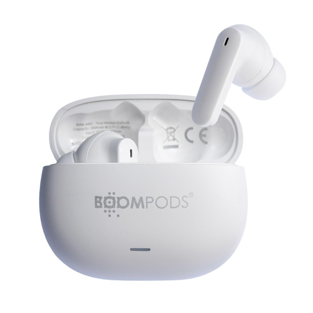 Boompods Echobuds ANC, Aktif Gürültü Önleyici Kulaklıklar, Gerçek Kablosuz Bluetooth Kulaklıklar, ENC Mikrofonlu TWS Kulak İçi Tomurcuklar, Şarj Kılıfı, IPX4 Sweatproof Kulaklık, 26+ Saat Çalma