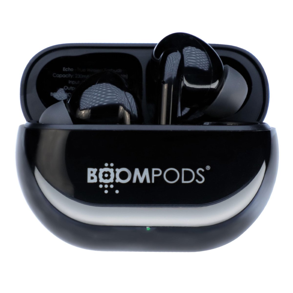 Boompods Echobuds Mikrofonlu Gerçek Kablosuz Kulaklık, Geri Dönüştürülmüş Plastikten Bluetooth Kulaklıklar, Mikrofonlu Kulak İçi Kulaklık Tomurcukları, IPX4 Dereceli TWS Kulaklık, 19 Saat Çalma