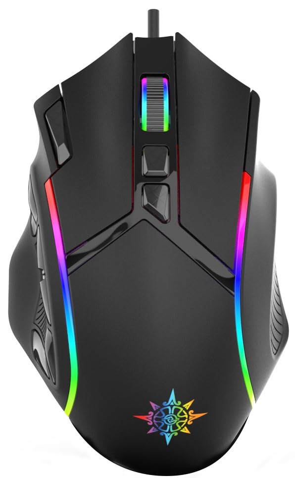 INCA IMG-351T Empousa RGB Led 12800 Dpi Gaming Mouse,12 Adet Programlanabilir Tuş,1000Hz, 8 Milyon Tuş Ömrü, Xlarge Boyut, Çıkarılabilir Ağırlık