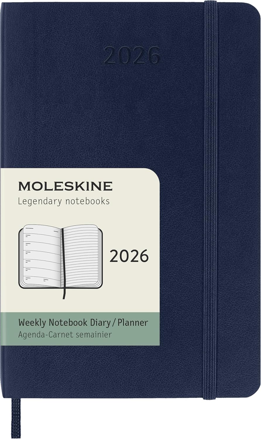 Moleskine 12 Ay Günlük Ajanda Cep Boy Yumuşak Kapak Safir Mavi