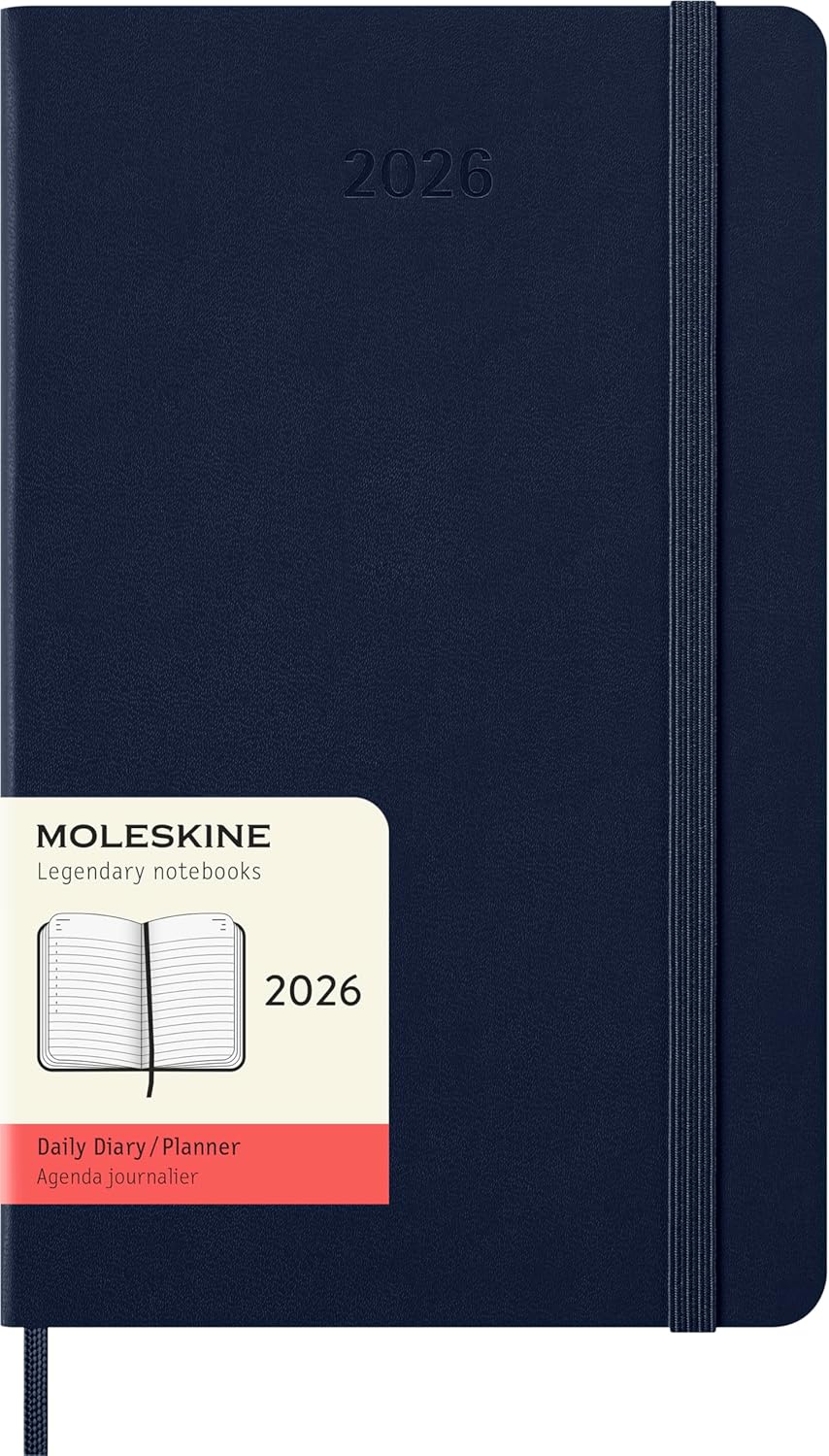 Moleskine 12 Ay Günlük Ajanda L Boy Sert Kapak Safir Mavi