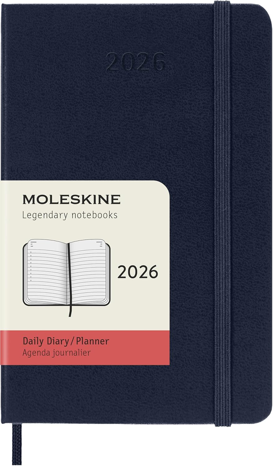 Moleskine 12 Ay Günlük Ajanda Cep Boy Sert Kapak Safir Mavi