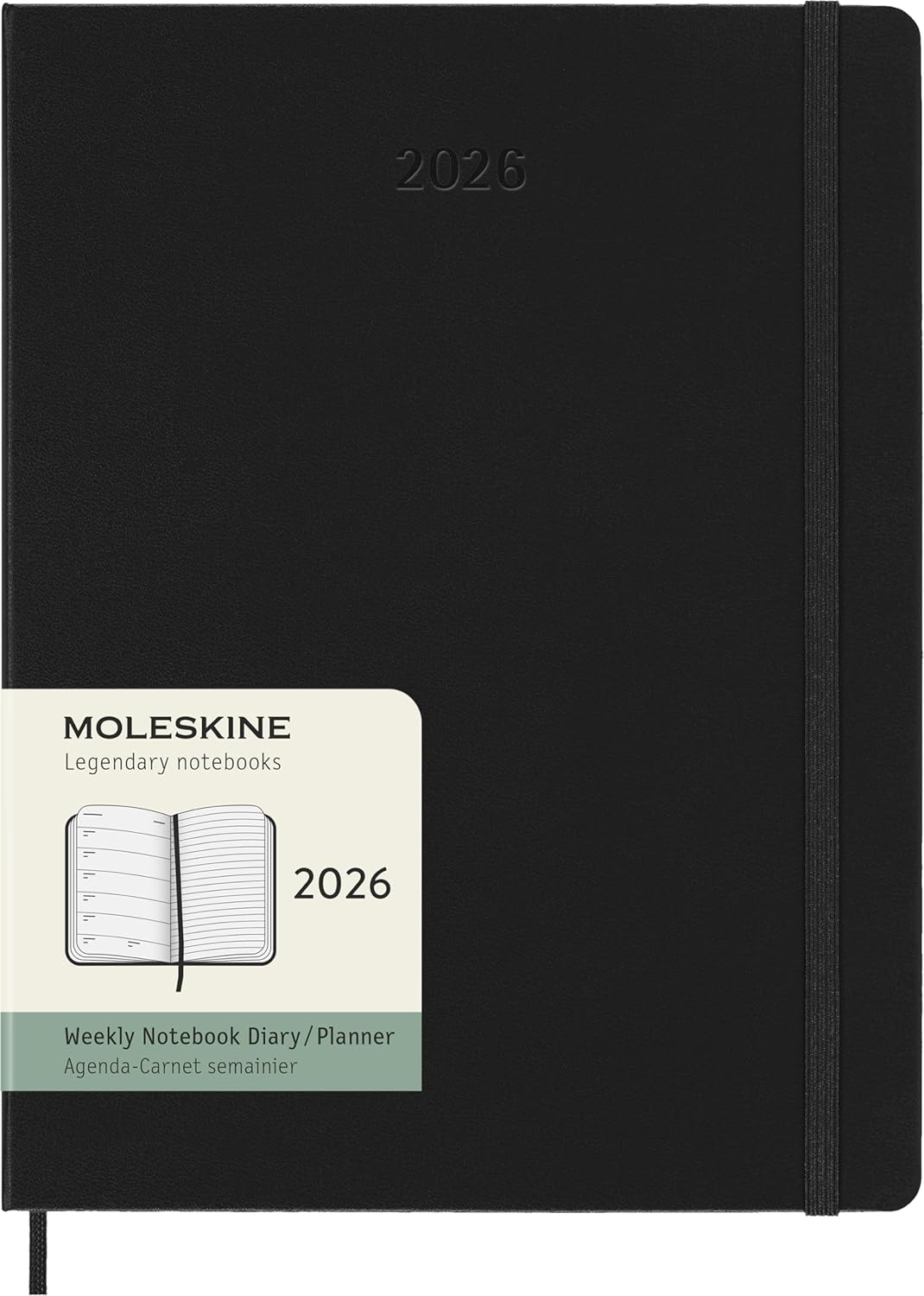 Moleskine 12 Ay Haftalik Ajanda Xl Boy Boy Sert Kapak Siyah