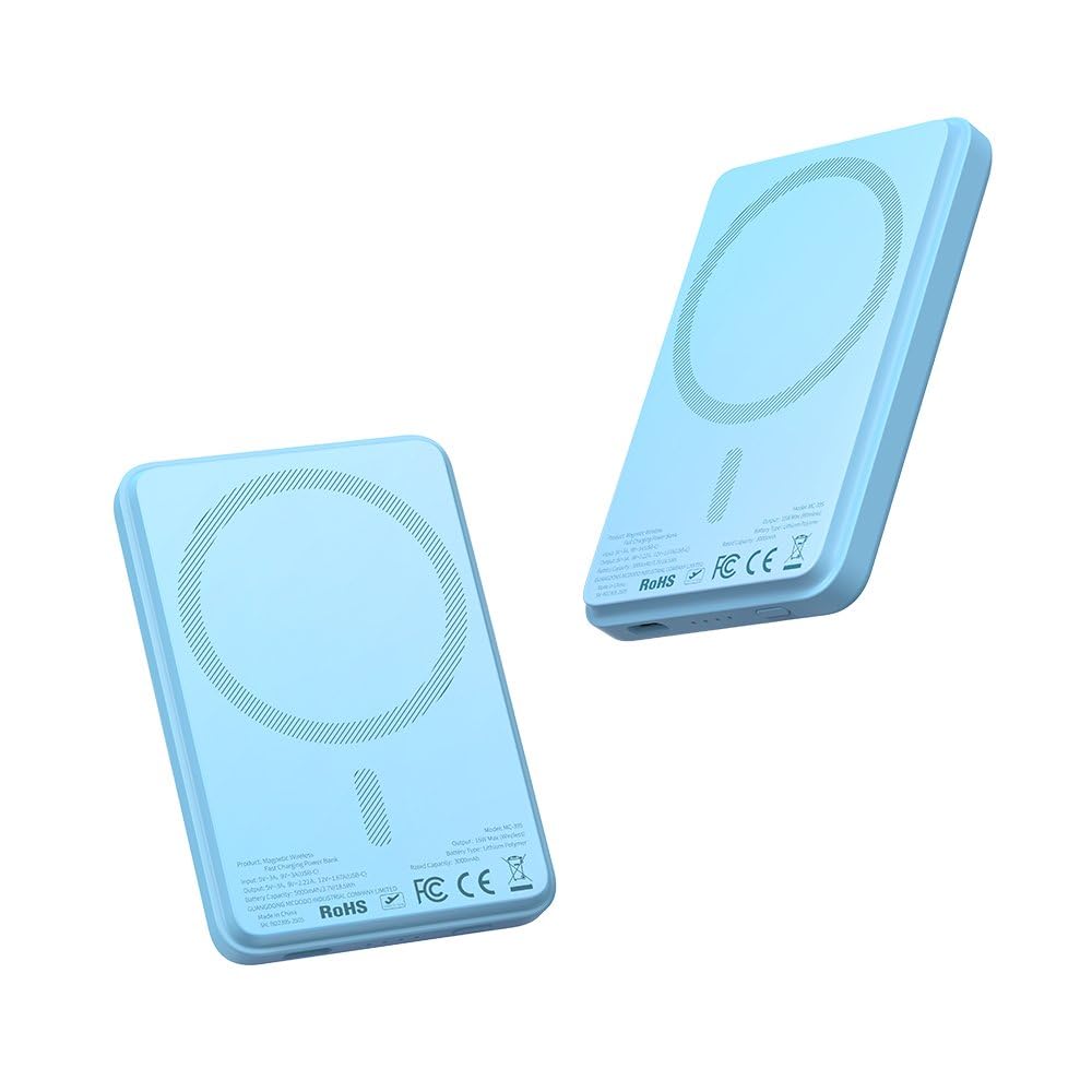 Mcdodo Mc-3952 15W Mini Manyetik 5000 Mah Powerbank, Mavi