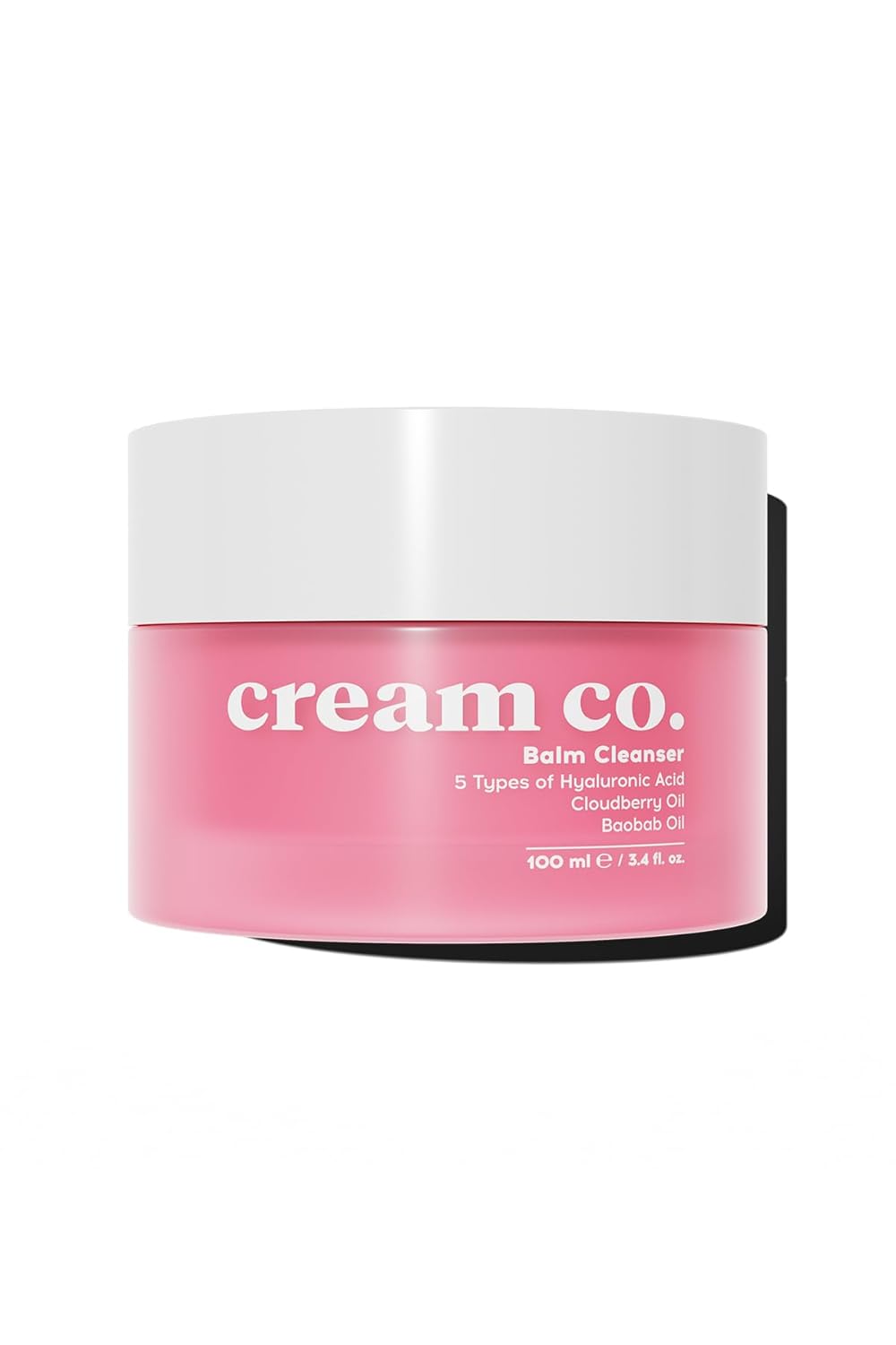 Cream Co. Yağ Bazlı Balm Yüz Makyaj Temizleyici, Aydınlatıcı Nemlendirici, Hyaluronik Asit, 100 ML