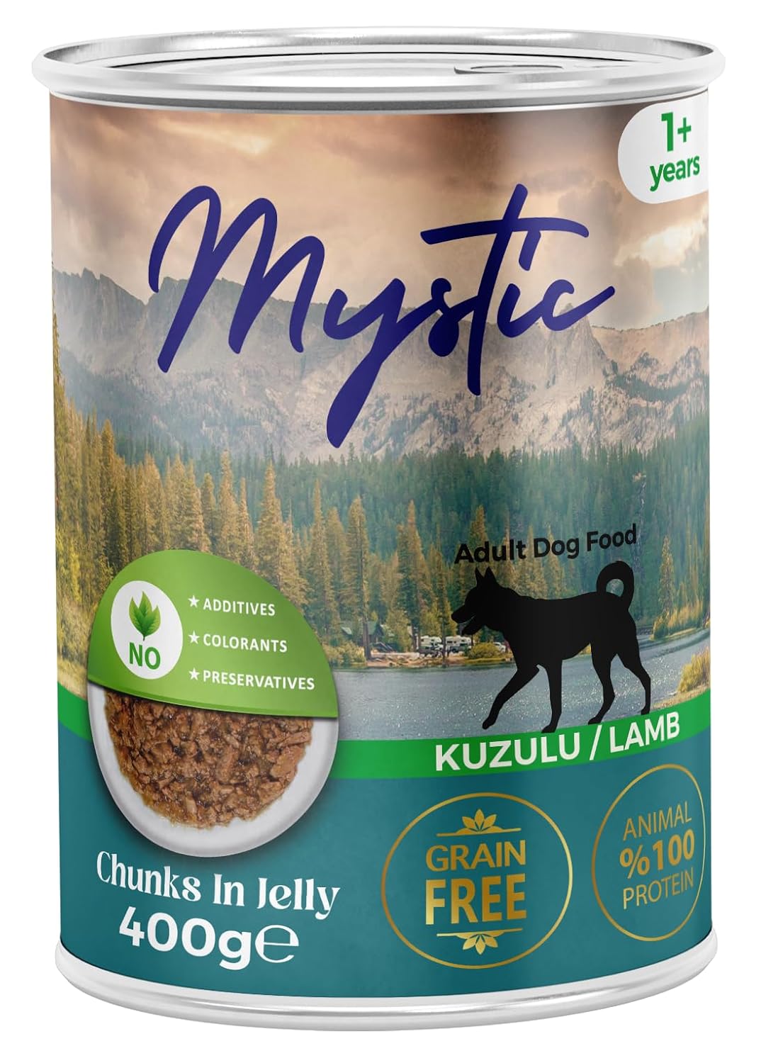 Mystıc Yetişkin Köpek Kuzulu Ve Jöleli Konserve Mama 400 Gr