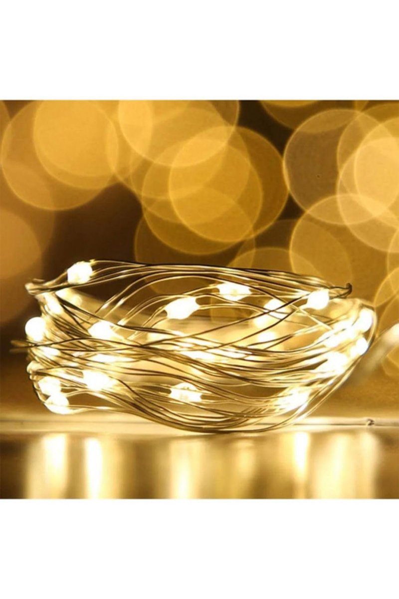 Lapidaria 3 Metre Günışığı Peri Led Işık Sarı Işıklı Dekoratif Pilli Ledli Gece Lambası Çerçeve Yatak Başı