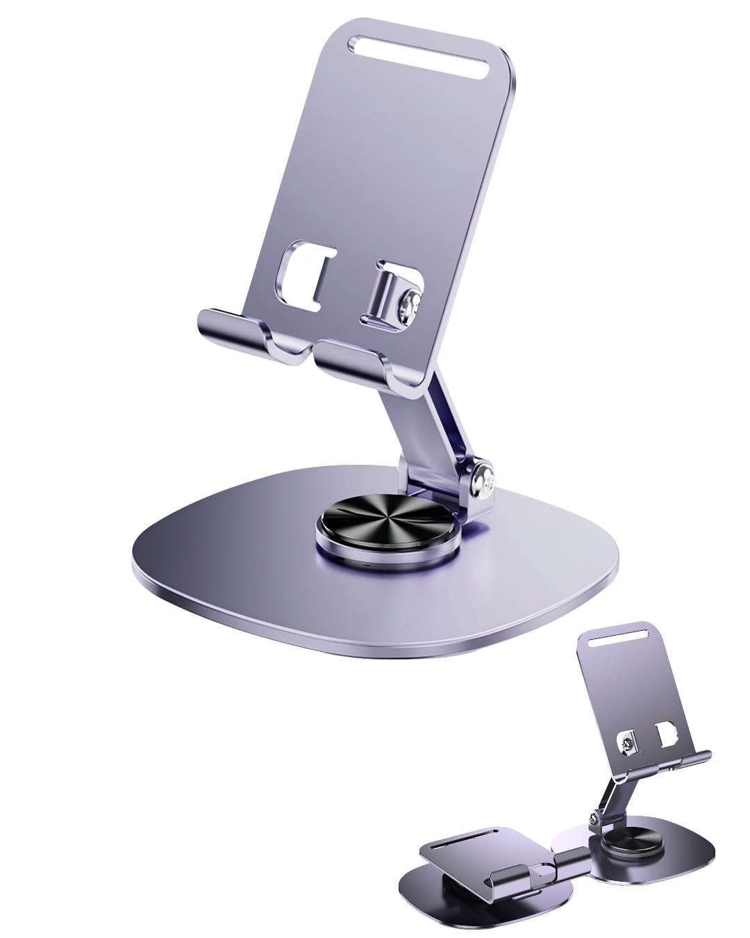 Kyrotech Metal Alüminyum 360 Derece Dönebilen Yk Design Masa Üstü Telefon Tutucu, Yüksekliği Ayarlanabilir, Profosyonel Kullanıma Uygun, Darbelere Dayanıklı, Tüm Telefonlara Uyumludur