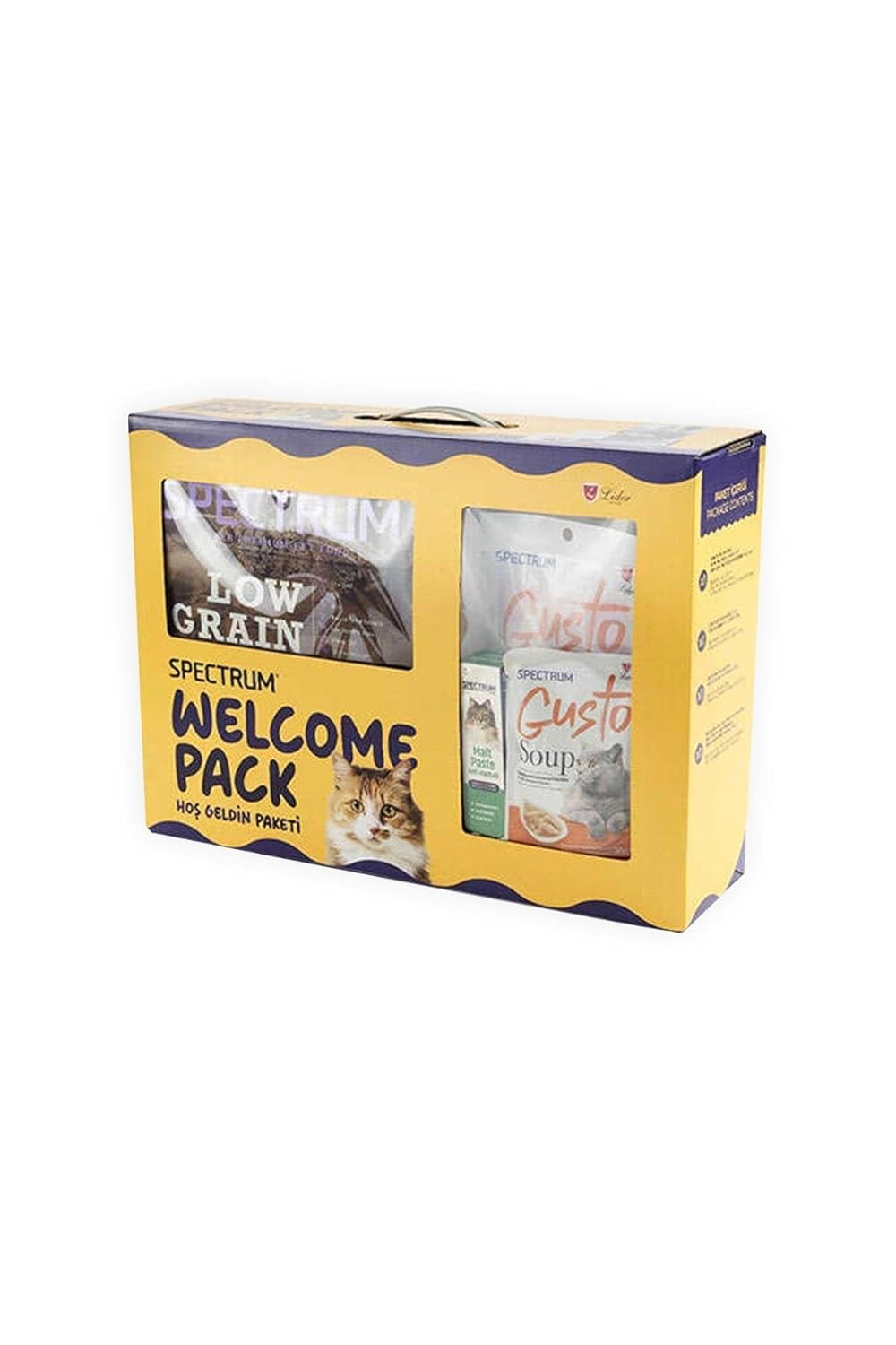 Spectrum Low Grain Somon ve Hamsi Kısırlaştırılmış Yetişken Kedi Maması 2 Kg - Başlangıç Paketi