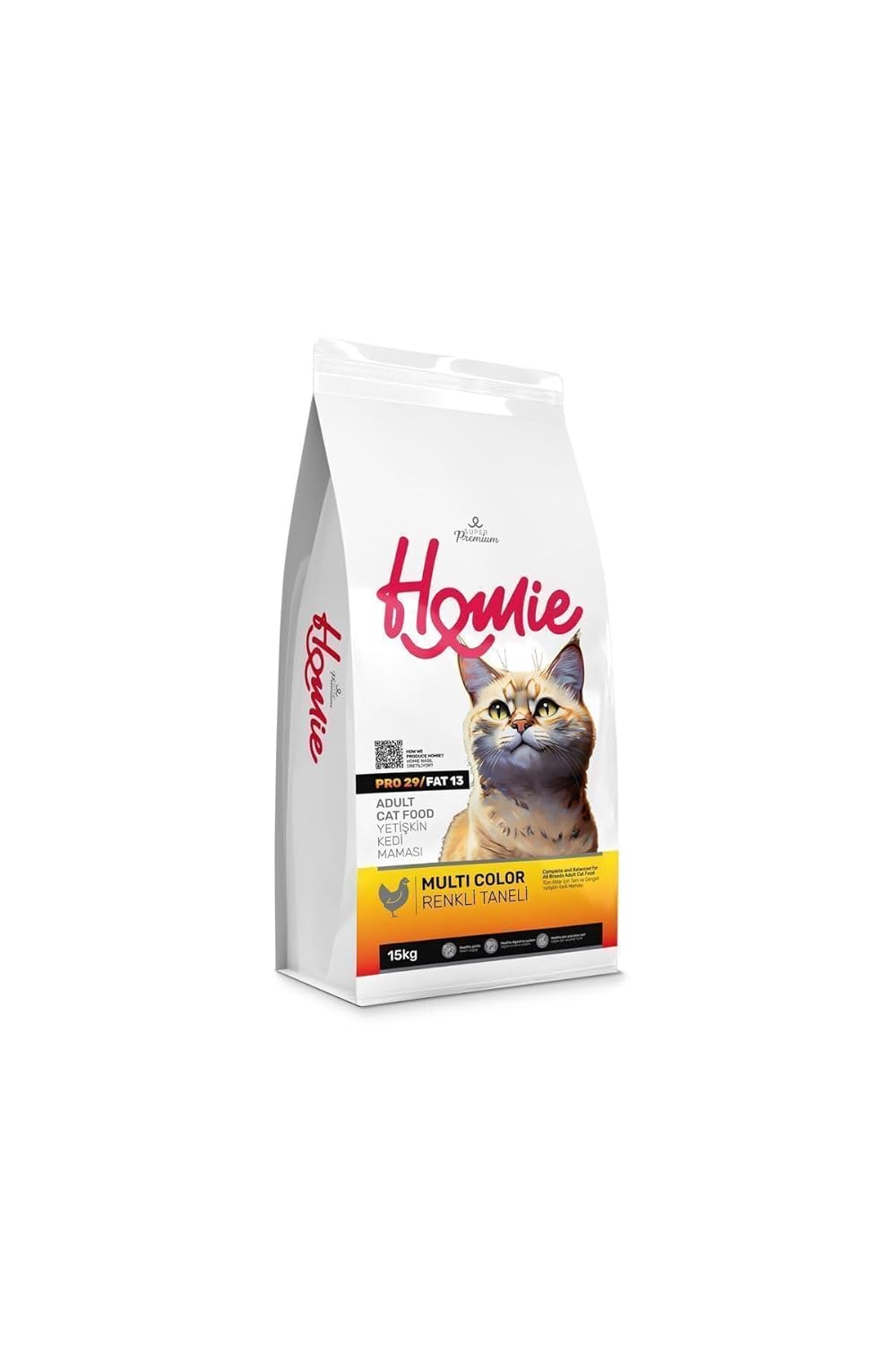 Homie Multi Color Tavuklu Yetişkin Kedi Maması 15 Kg