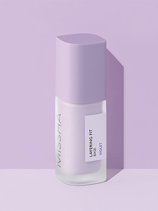 MISSHA Renk Eşitsizliklerini Nötrleyen Pürüzsüzleştiren Nemlendirici Makyaj Bazı Layering Fit Base Violet