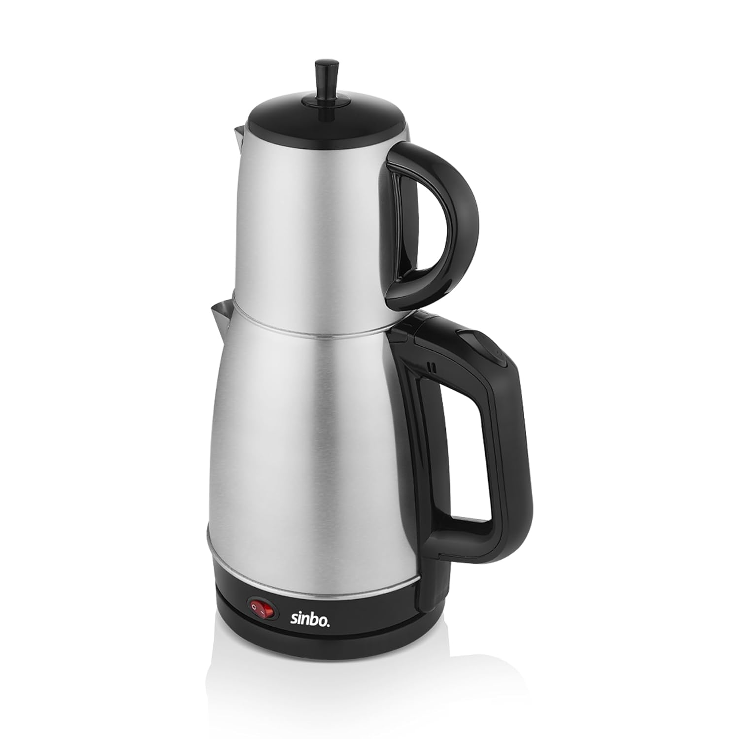 Sinbo STM-5845 Çelik Elektrikli Çay Makinesi Inox Çaycı 2-in-1 Demlik Su Isıtıcı 1600W Otomatik Kapama