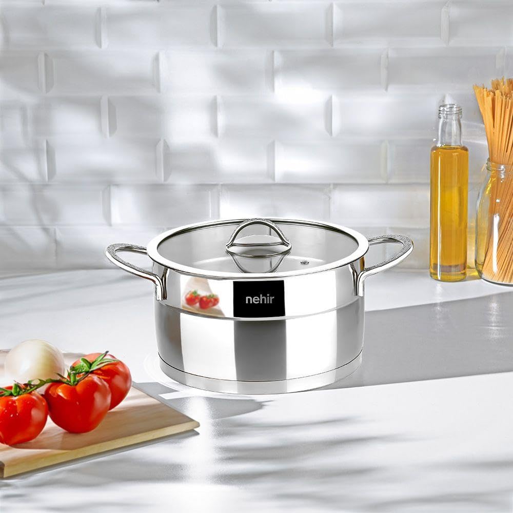 Nehir Silver Mat Trend 24 cm Derin Tencere