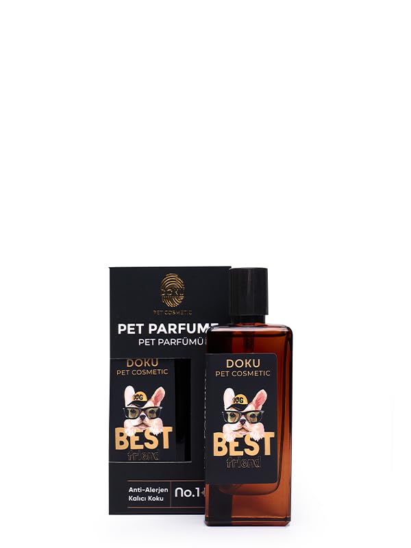 Doku Pet Cosmetic Kedi ve Köpek Parfümü 50 ml | Kalıcı Kokulu, Anti-Alerjen ve Köpek Koku Giderici