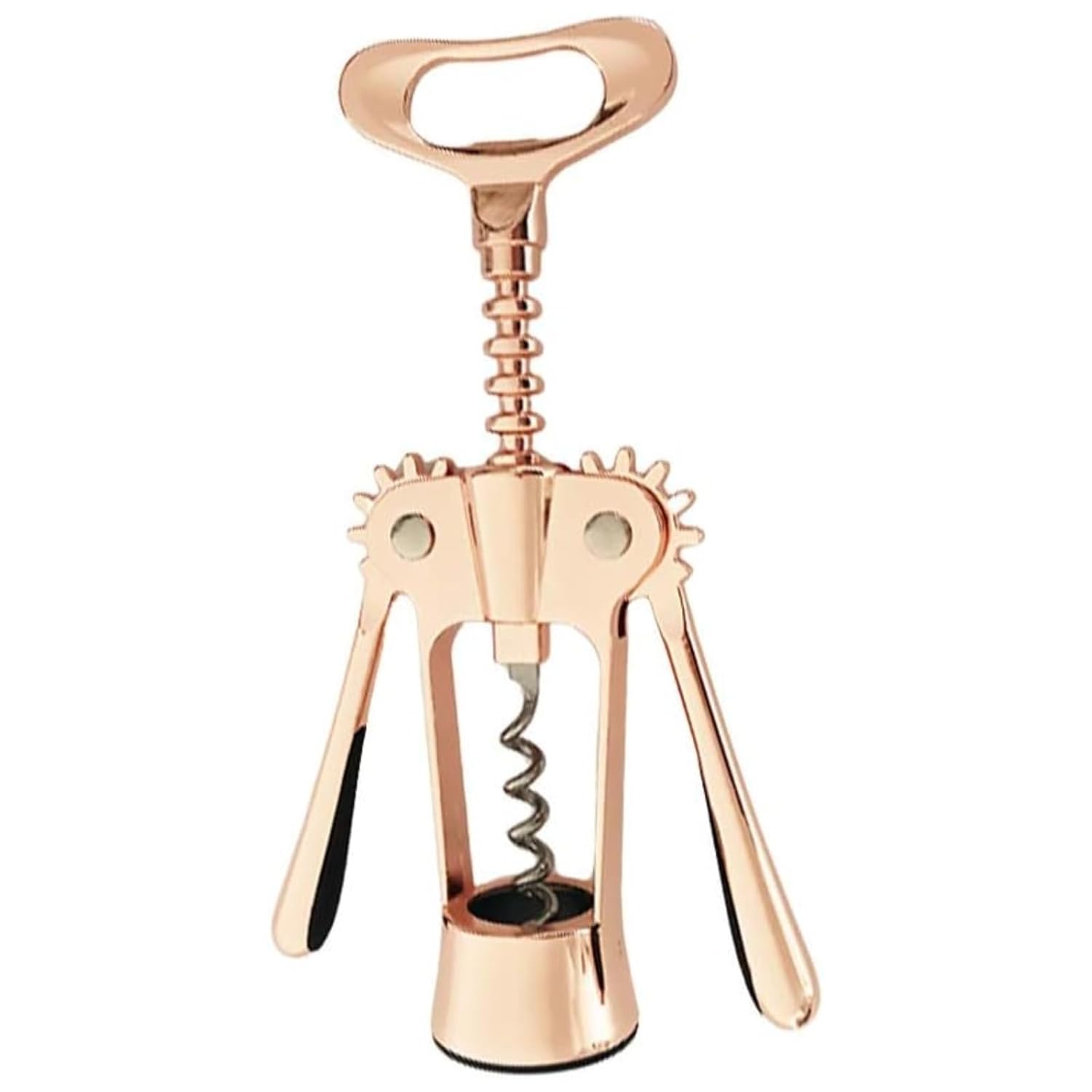 Şarap Açacağı - Çok İşlevli Çinko Alaşım Kırmızı Şarap ve Bira Şişesi Açacağı, Tirbuşon Mantar Çektirme, Ev ve Bar Kullanımı İçin Gold Renk