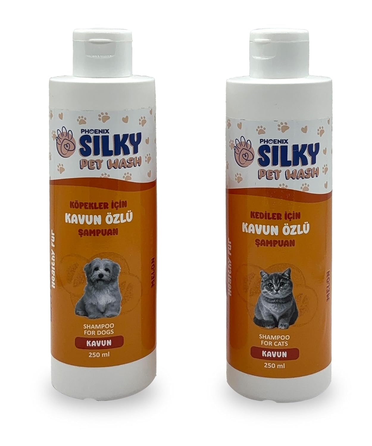 SilkyPetWash - Köpek ve Kedilere özel Doğal Kavun Özlü Şampuan - 250ml