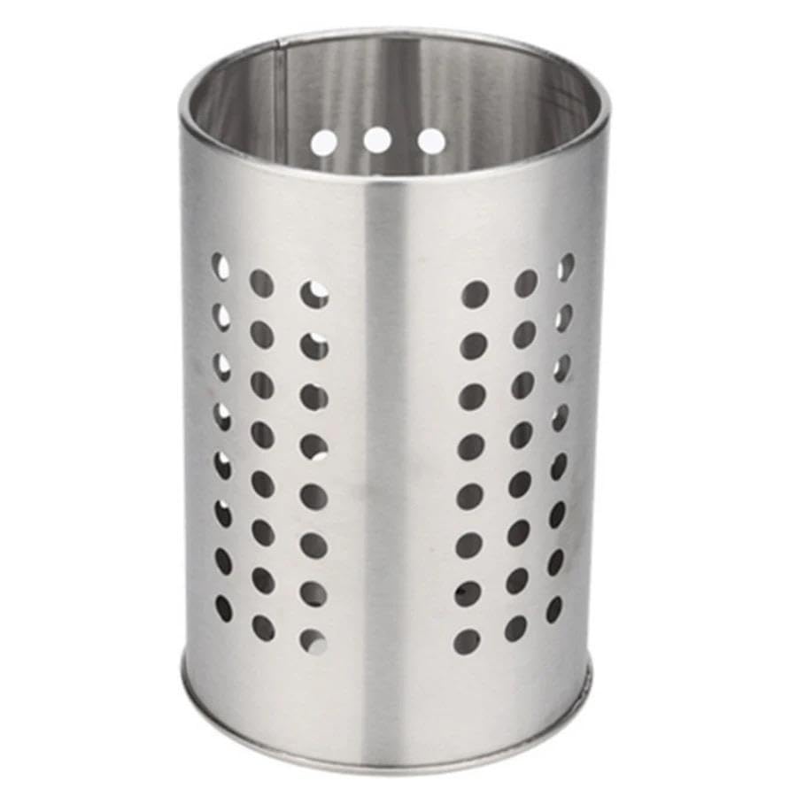 Orret Home Metal Kaşıklık Delikli, Tezgah Üstü Kaşık Kevgir Kepçe Organizeri, Masa Üstü Kalemlik ve Makyaj Fırçası Organizeri, Çok Yönlü ve Şık Mutfak Aksesuarı