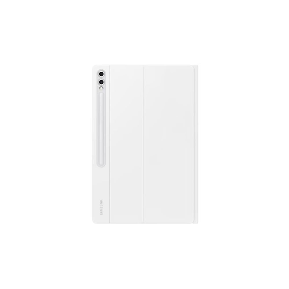 Samsung Galaxy Tab S10 Ultra / S9 Ultra Klavyeli Mousepadli Kılıf (Galaxy AI) (Beyaz)