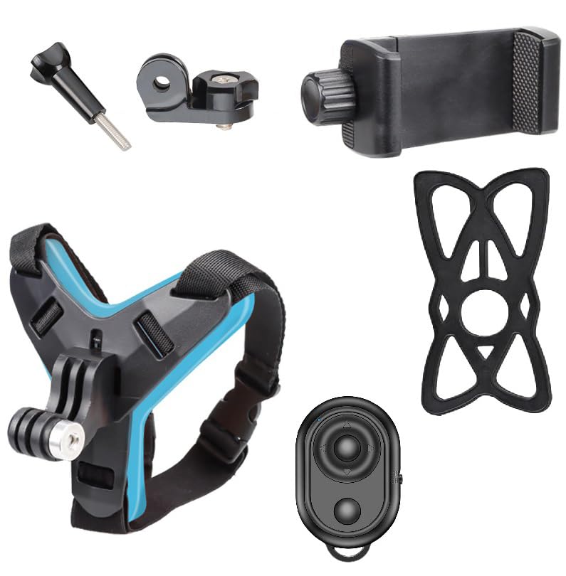 Coverzone Bluetooth Kumandalı Aksiyon Kamera ve Telefon Tutucu Kask Aparatı Gezi Seyahat ve Sürüşlerde Kullanmak için Cep Telefonu Kask Tutucu (Tüm modeller İle Uyumlu) DER-45