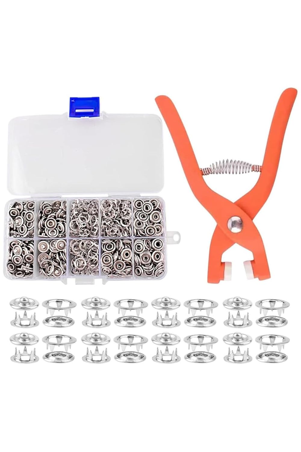 Pratik Çıt Çıt Düğme Takma Çakma Aparatı Makinesi Ve 100 Adet Çıt Çıt