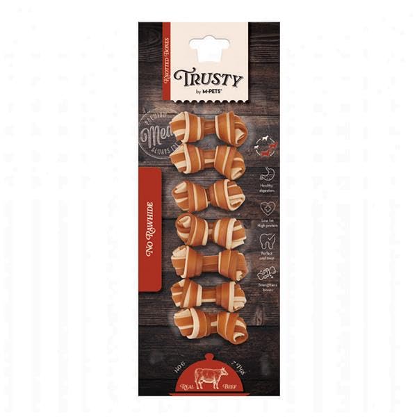 M-PETS TRUSTY BEEF TATLI PATATESLİ ÖDÜL 7Lİ 140GR/6,4CM